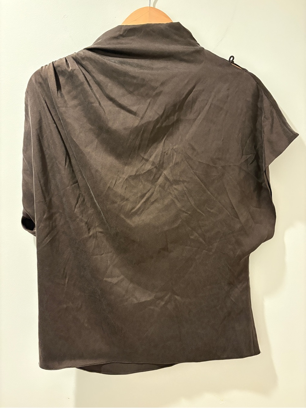 TWP Brown Silk "Wish You Would" Blouse